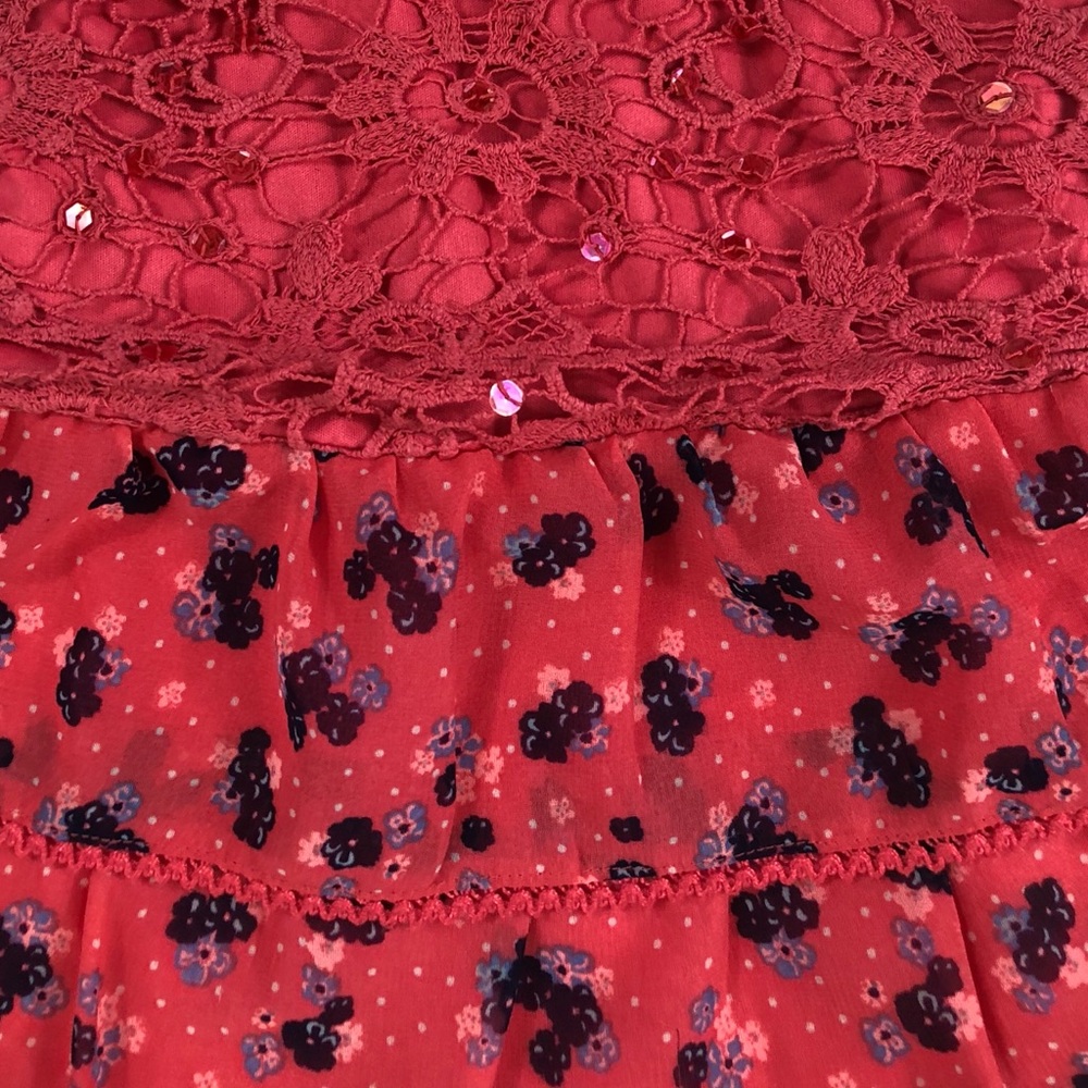 Justice Floral Ruffle Top - Picture 3 of 4